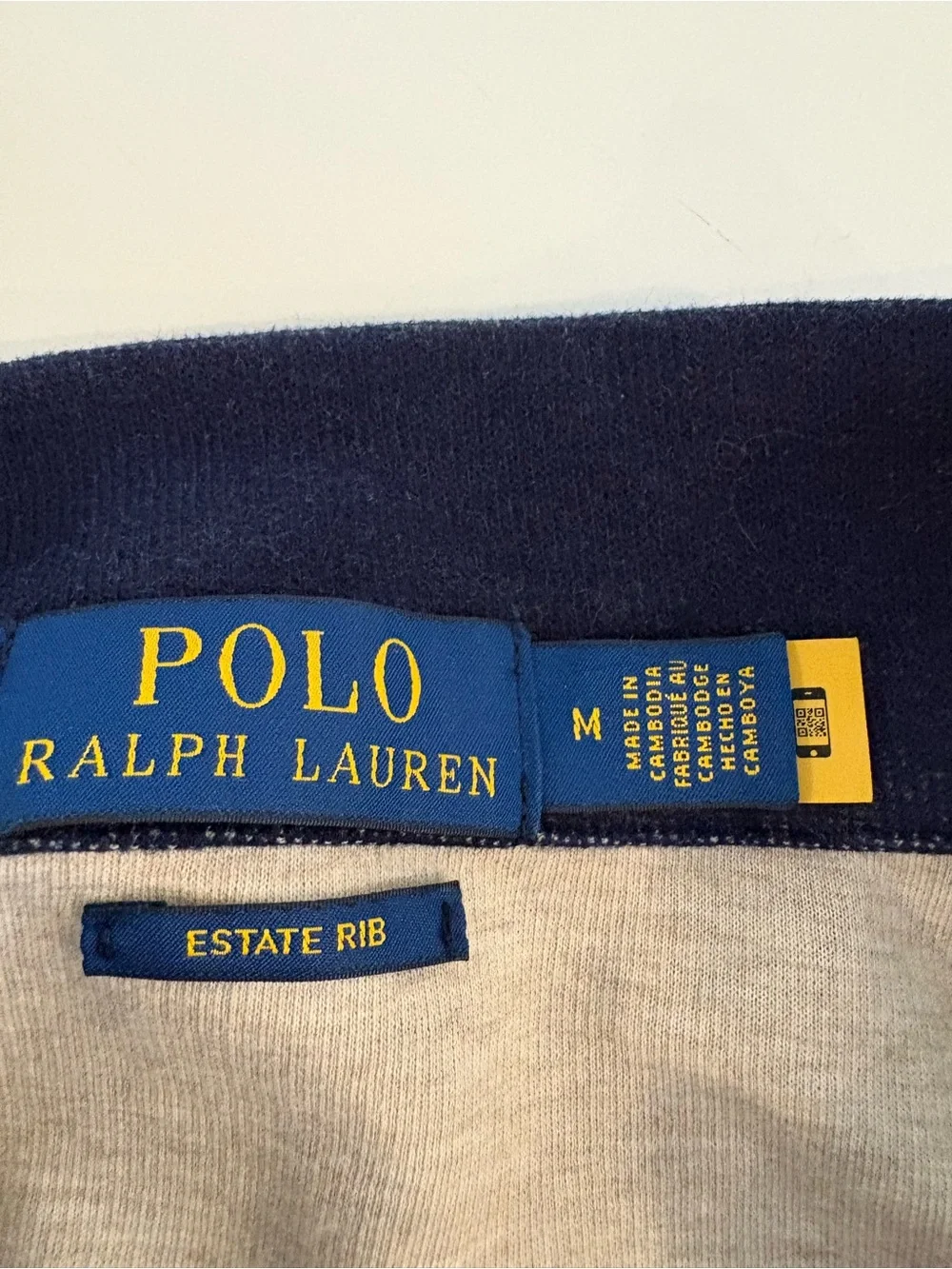 Polo Ralph Lauren || Snowflake Estate Rib Pullover Nordic Pattern Navy Cream M